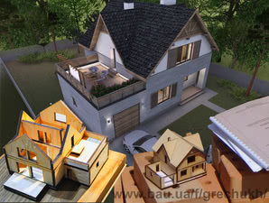 Тераса над гаражем - як раціонально використати плоский дах та територію ділянки &mdash; архитектурная мастерская Олега Гречуха